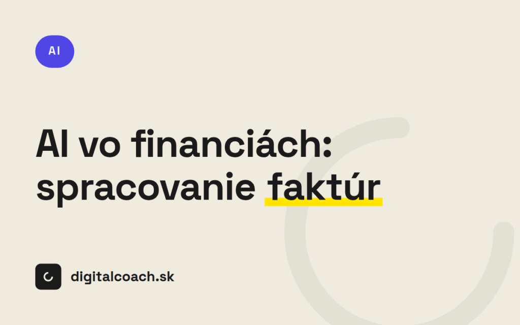 AI vo financiách: automatické spracovanie faktúr